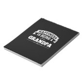 Grootvader Gift | Geluk is een opa Notitieblok (Linkerzijde)