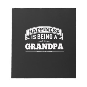 Grootvader Gift   Geluk is een opa Notitieblok