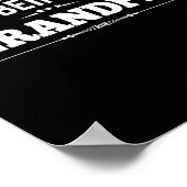 Grootvader Gift | Geluk is een opa Poster (Hoek)