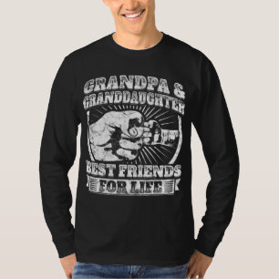 Grootvader grootdochter Gift Family Grandad Fist B T-shirt