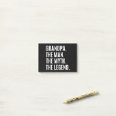 Grootvader/grootvader Gift Post-it® Notes (Op bureau)