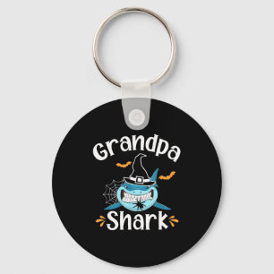 Grootvader Haifisch Grappige Halloween Opa Aankond Sleutelhanger