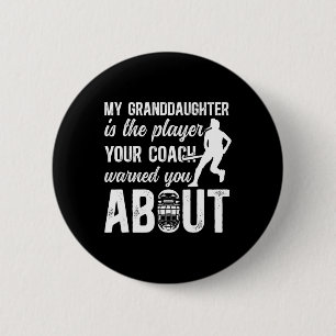 Grootvader hockey leuk veldhockeyspeler Oma Ronde Button 5,7 Cm