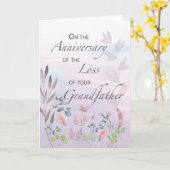 Grootvader Jubileum van Waterverven van verliezen Kaart (Gele Bloem)