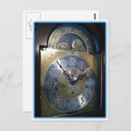 Grootvader Klock Face Briefkaart (Voorkant / Achterkant)