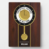 Grootvader klok Grootste Vader aller tijden Fotoplaat (voorkant)