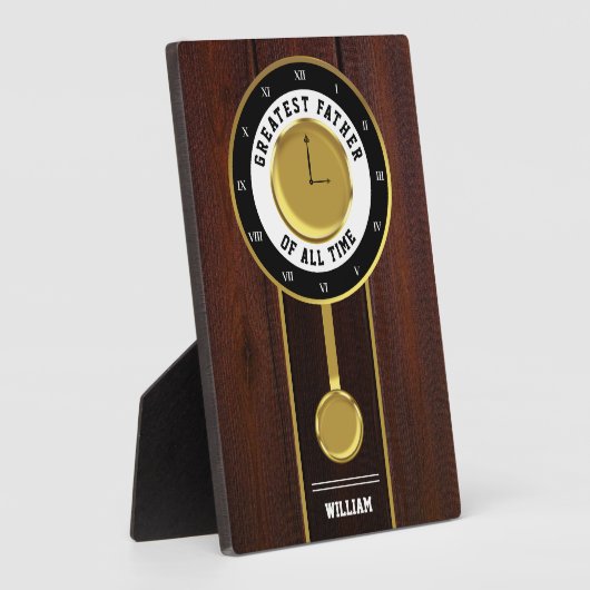 Grootvader klok Grootste Vader aller tijden Fotoplaat (Zijkant)