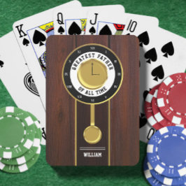 Grootvader klok Grootste Vader aller tijden Pokerkaarten