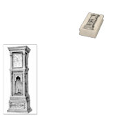 Grootvader Klok Rubber Art Stamp Rubberstempel (Gestempeld)