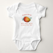 Grootvader Mango Fruit Woordspeling Romper (Voorkant)