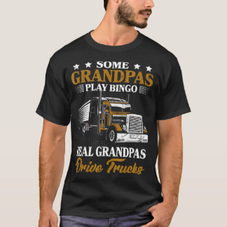 Grootvader Mannen Vrachtwagenchauffeur Echt Grandp T-shirt