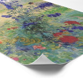 Grootvader met bloemen 1909 poster (Hoek)