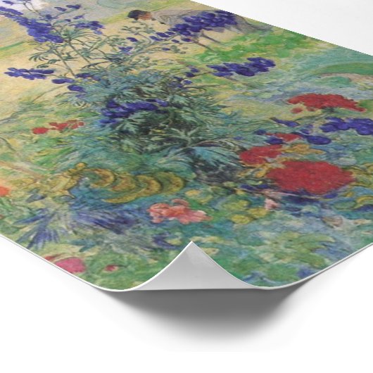 Grootvader met bloemen 1909 poster (Hoek)