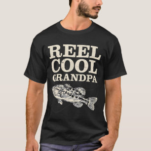 Grootvader met hengelsport is echt cool t-shirt