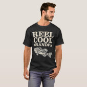 Grootvader met hengelsport is echt cool t-shirt (Voorkant volledig)