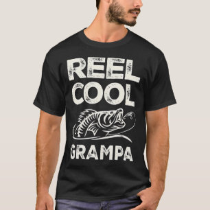 Grootvader met vissen leuk grapje t-shirt