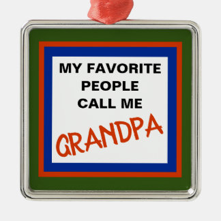 GROOTVADER METALEN ORNAMENT