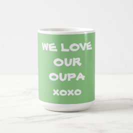 Grootvader Modern Schattige Cool WE LOVE OUR OUPA Koffiemok