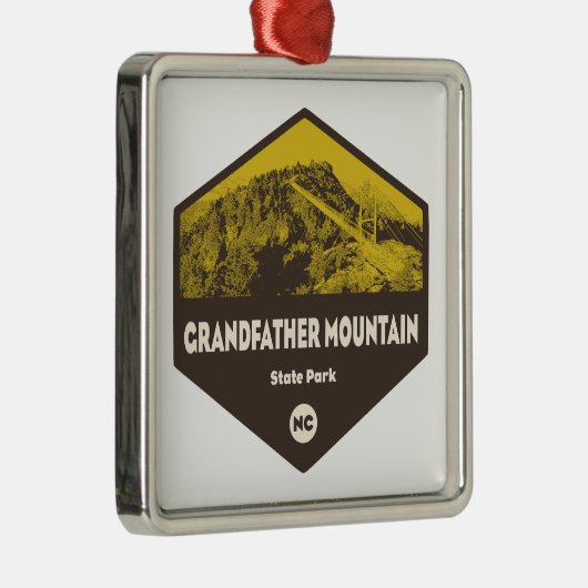 Grootvader Mountain State Park North Carolina Metalen Ornament (Rechts)