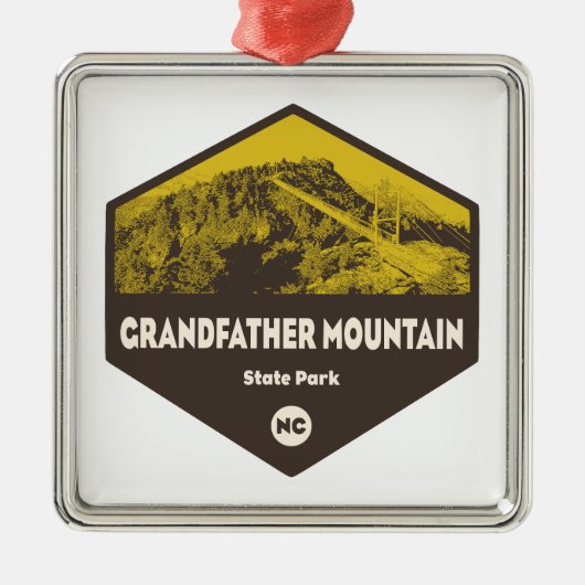 Grootvader Mountain State Park North Carolina Metalen Ornament (Voorkant)