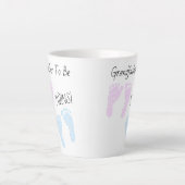 Grootvader om tweelingen te zijn Aangepaste aankon Latte Mok (Voorkant)