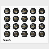 Grootvader ooit cadeaus van kleindochter kleinzoon ronde sticker (Vel)