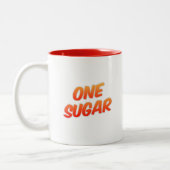 Grootvader Opa Een Suiker Sinaasappel Tweekleurige Koffiemok (Links)