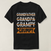 Grootvader opa Grampy Grumpy Old Man T-shirt (Design voorkant)
