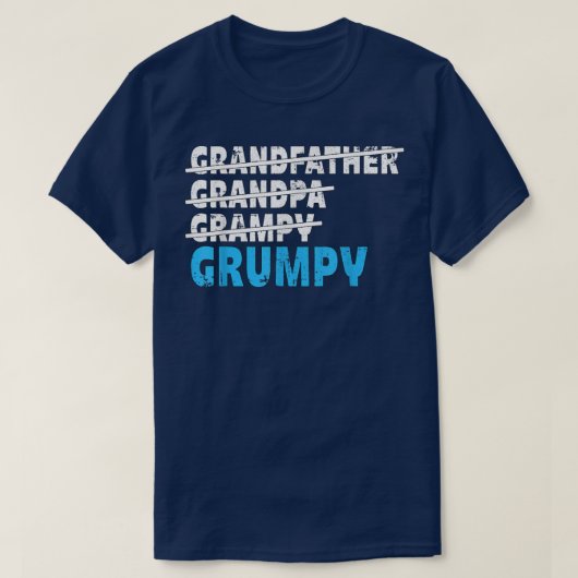 Grootvader opa Grampy Grumpy voor mannen T-shirt (Design voorkant)