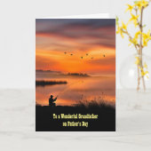 Grootvader Opa Happy Fathers Day Gevist Kaart (Gele Bloem)