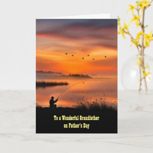 Grootvader Opa Happy Fathers Day Gevist Kaart