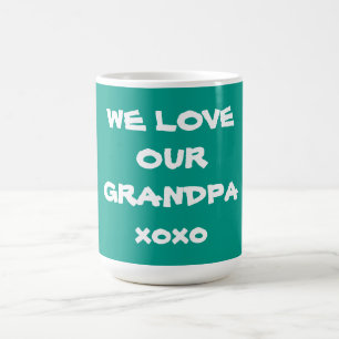 Grootvader opa schattig bericht LAAT ONZE GRANDPA Koffiemok