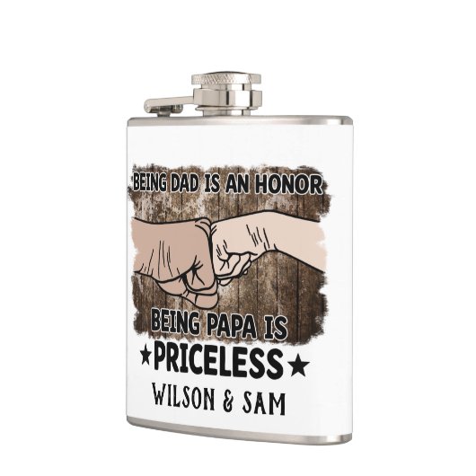 grootvader | Papa is zonder prijs | Vader Heupfles (Links)