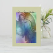Grootvader Rainbow Angel Kaart (Staand voorkant)