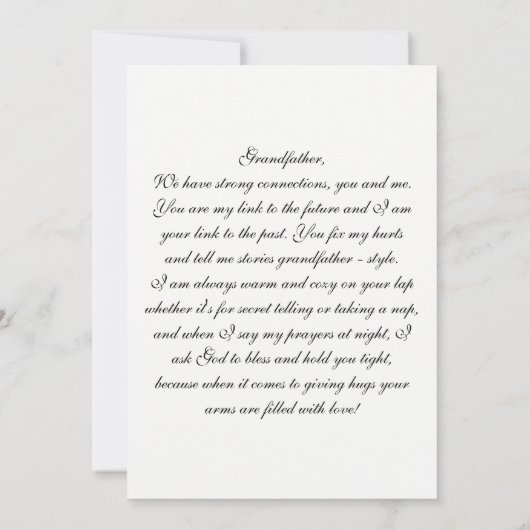 Grootvader Rainbow Angel Kaart (Achterkant)