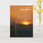 Grootvader Spirituele kustsympathie condoléances Kaart (Gele Bloem)
