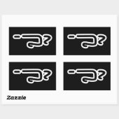 Grootvader Thai (vaderlijk) - ปู่ / Pu Rechthoekige Sticker (Vel)