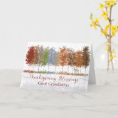 Grootvader Thanksgiving Godsdienstzegeningen Kaart (Gele Bloem)