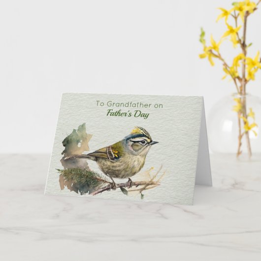 Grootvader Vaderdag Kaart (Gele Bloem)