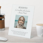 Grootvader van Afstuderen Save A Seat Photo Memori Reclamebord Met Voetstuk (Insitu)