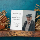 Grootvader van Bride Foto Memorial Chairman Weddin Fotoplaat (Zijkant)