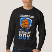 Grootvader van de Basketbalfamilie van de Birthday Trui (Voorkant)