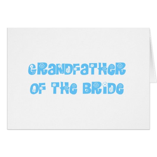 Grootvader van de Bride (Voorkant Horizontaal)