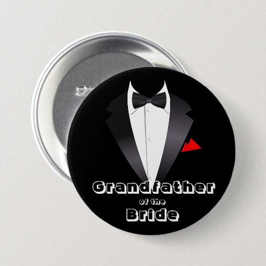 Grootvader van de Bride - Button (Voorkant /achterkant)