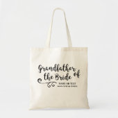 Grootvader van de Bride Canvas tas | Modern script (Voorkant)