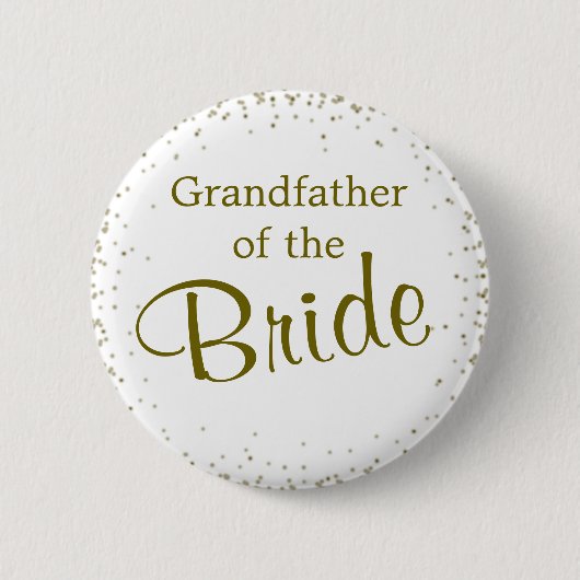 Grootvader van de Bride Confetti Button (Voorkant)
