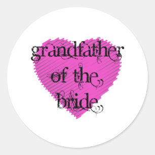 Grootvader van de Bride Ronde Sticker