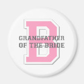Grootvader van de bruid Cheer Magneet (Voorkant)