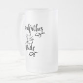 Grootvader van de bruid matglas bierpul (Voorkant links)
