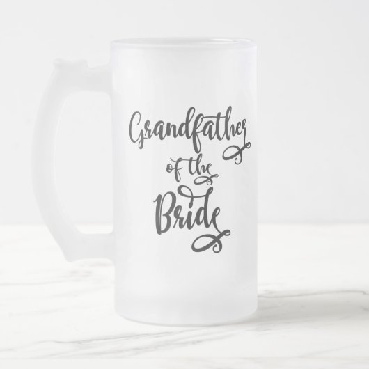 Grootvader van de bruid matglas bierpul (Links)